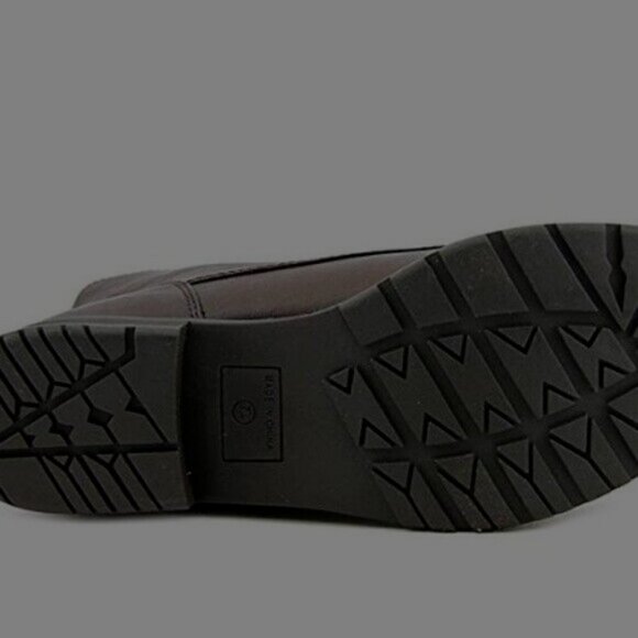 Style & Co Qwinn Women US 6.5 Brown Ankle Boot Black Sole - Picture 5 of 5